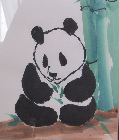International Panda Day, Panda, printmaking, handmade cards,Yasutomo, Speedball