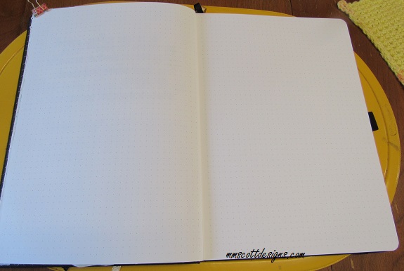 blank journal page