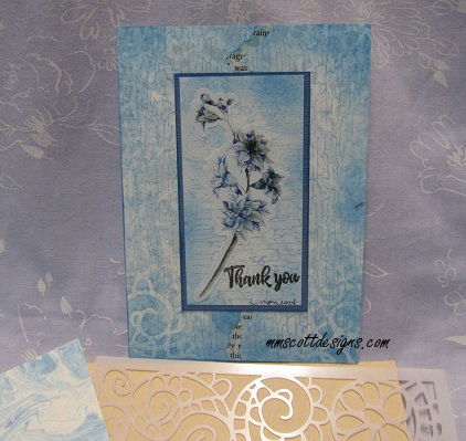 Handmade thank you card