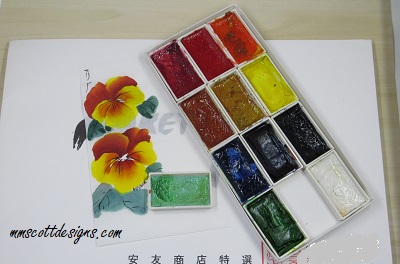 sumi-e paints