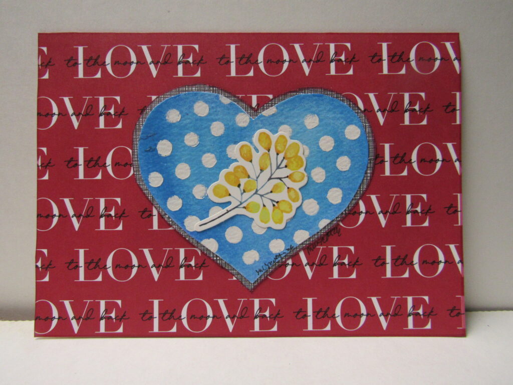 handmade valentine card