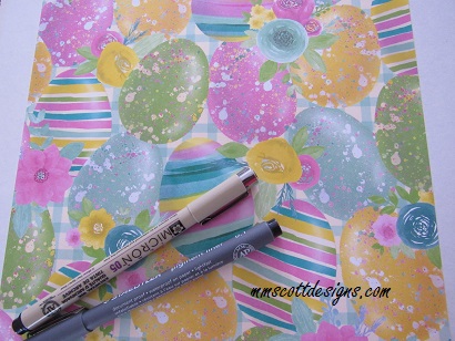 Patterned Easter paper