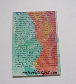 Mixed media technique card