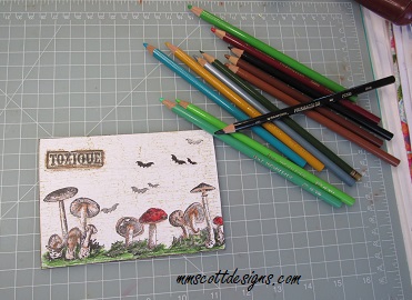 Handmade Halloween cards, Halloween card ideas, Halloween card, rubber stamping